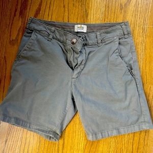Marine Layer, 7" Stretch Twill Chino Short in Vetiver, 30 waist